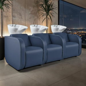 GLOBE SOFA 3 Places (1) Bac à shampoing professionnel Comfort - Bac de lavage professionnel Comfort - Bac à shampoing massant - Bac de lavage massant - Mobilier de coiffure professionnel- groupe coiff