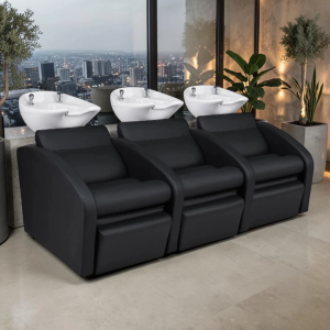 COMFORT SOFA 3 Places (1) Bac à shampoing professionnel Comfort - Bac de lavage professionnel Comfort - Bac à shampoing massant - Bac de lavage massant - Mobilier de coiffure professionnel- groupe coiff
