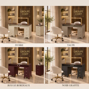 WORKER LUX AUREA (1) table de manucure professionnelle - poste nails haut de gamme - table de manucure effet marbre - mobilier nail bar premium - table de manucure personnalisable - station de manucure design moderne - table nails avec rangements - poste de manucure ergonomique - table de manucure avec prises intégrées - mobilier esthétique luxe - table de manucure salon professionnel - bureau nails élégant - table de manucure sur mesure